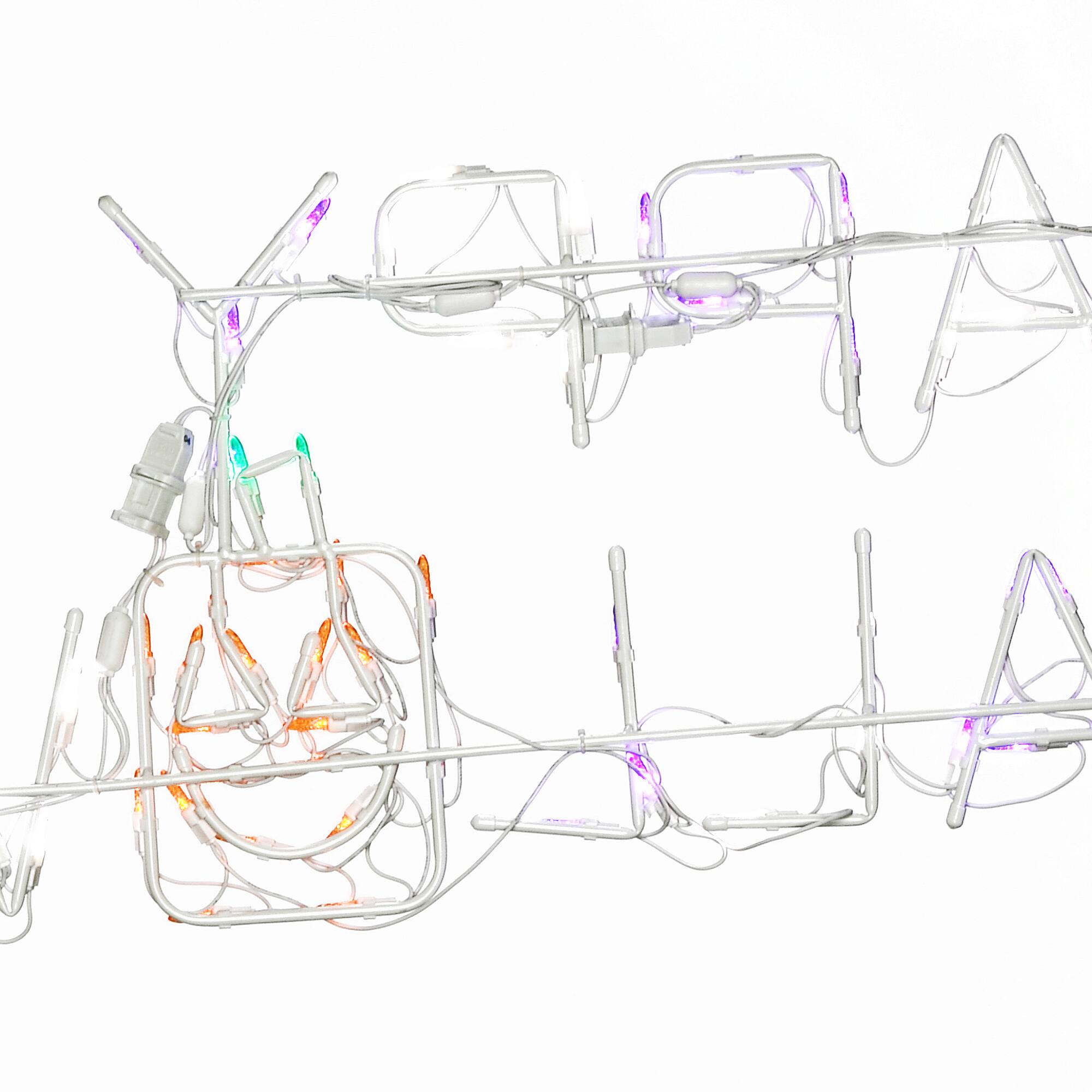 57" Lighted Happy Halloween Sign